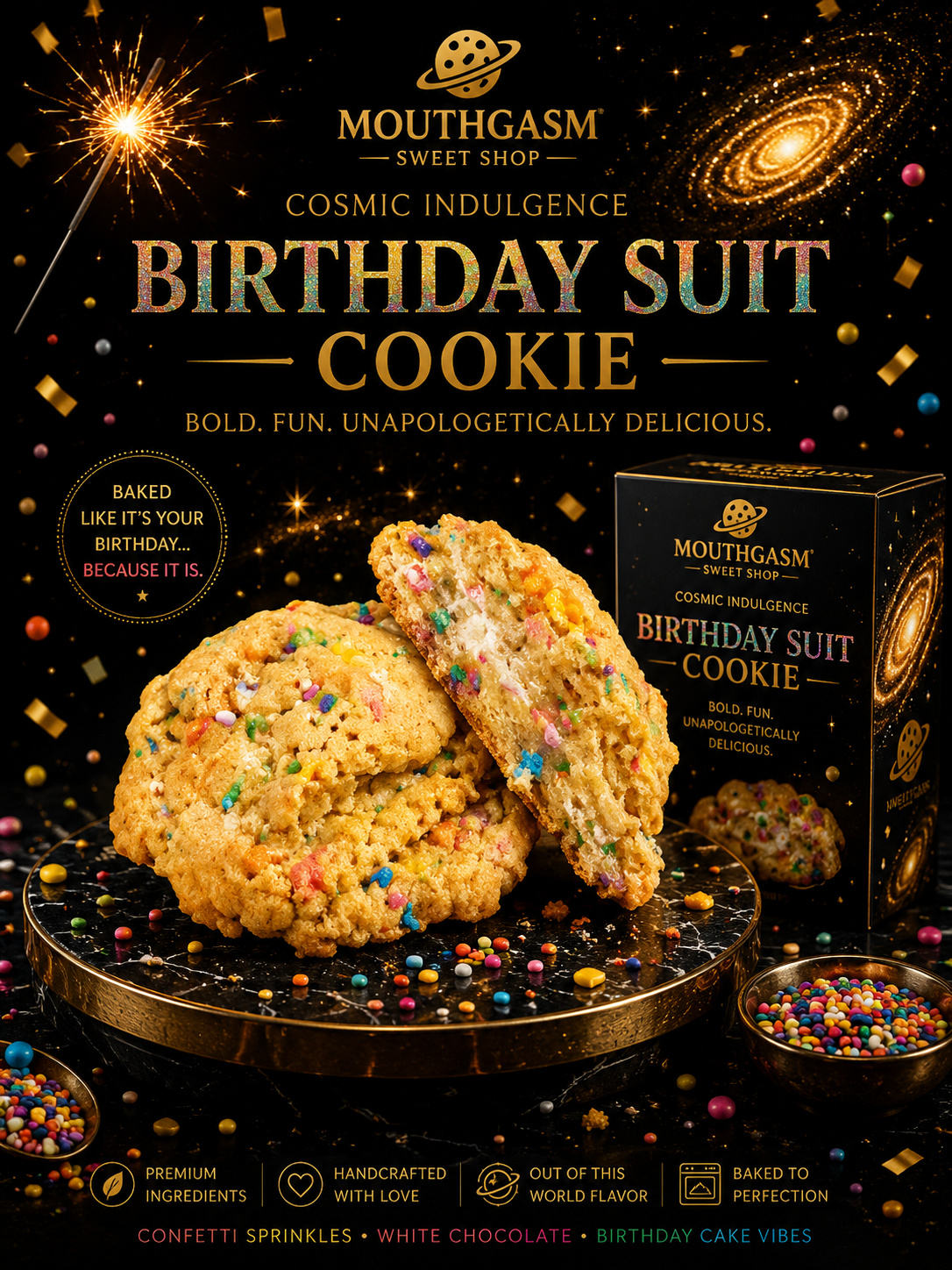 Birthday Suit Cookie